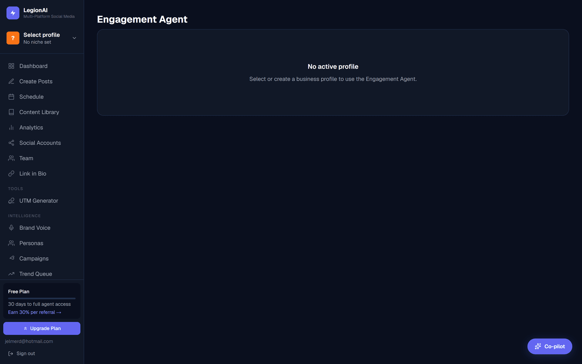 Engagement agent reply queue